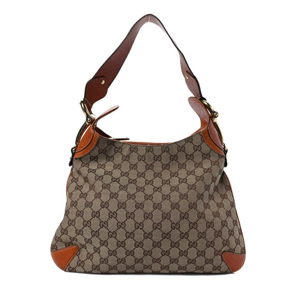 Gucci Monogram Creole Hobo Tobacco 1 of 11