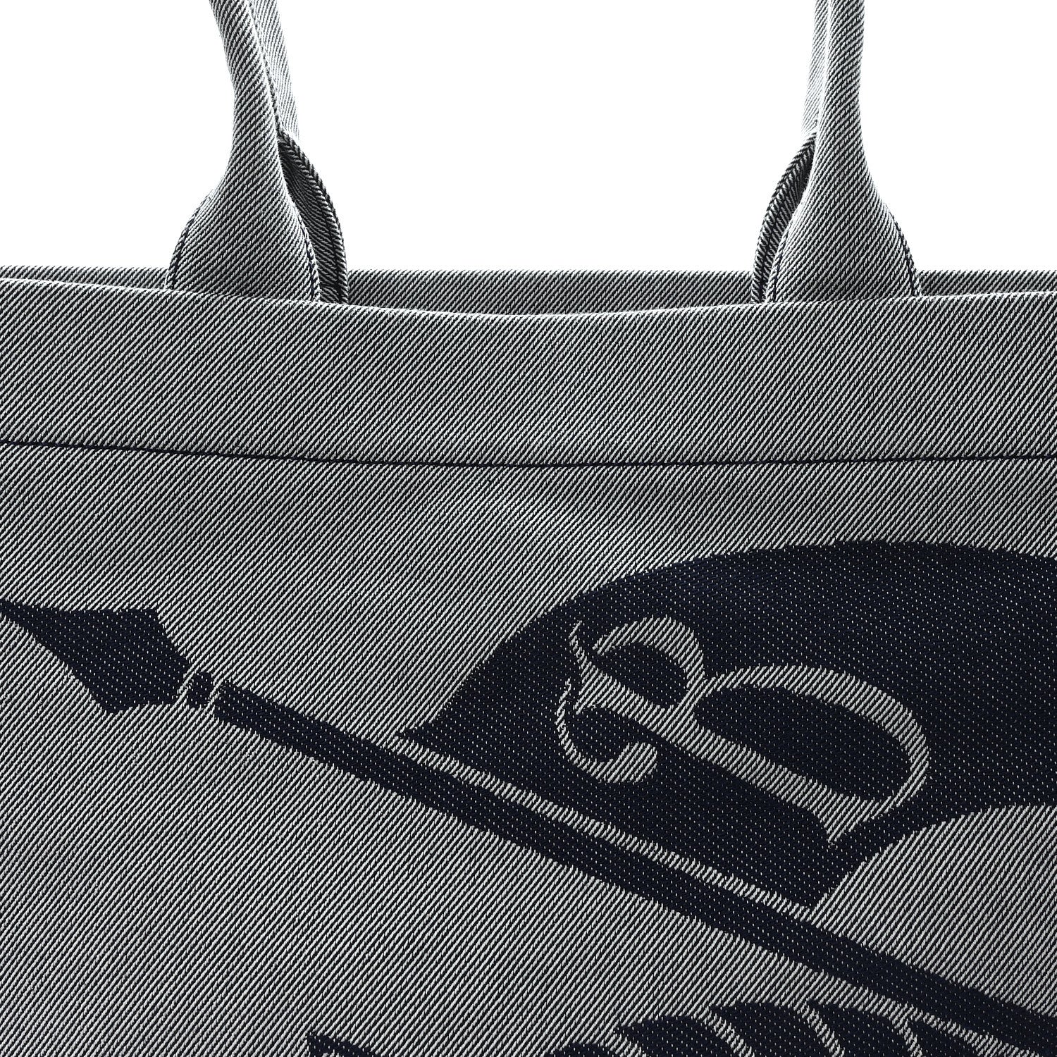Burberry Canvas Large EKD Square Tote Knight 10 of 12