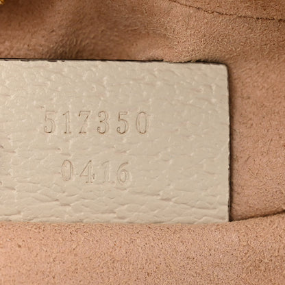 Gucci GG Supreme Monogram Textured Calfskin Web Mini Ophidia Shoulder Bag Beige Ebony Mystic White 7 of 17