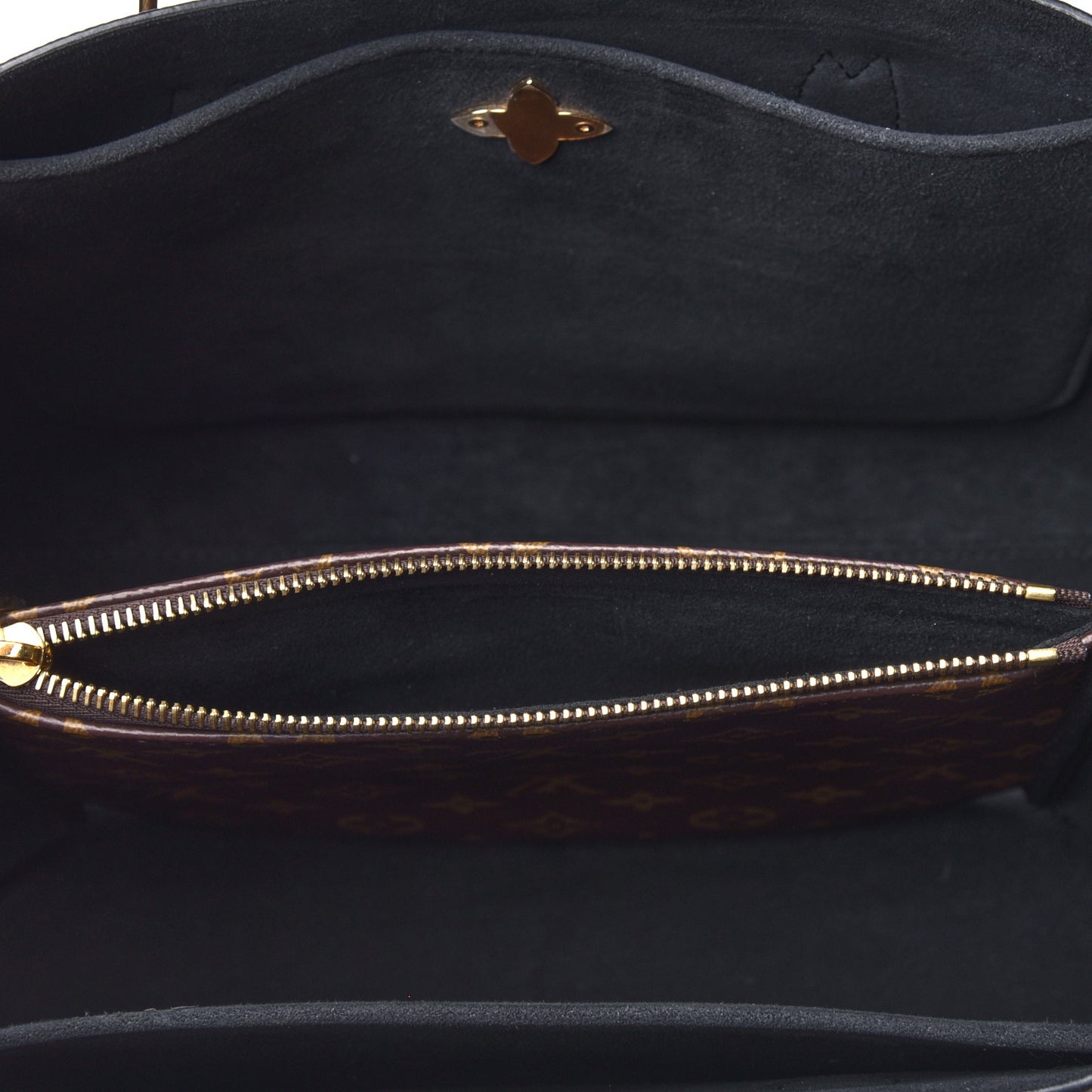 Monogram Flower Tote Black