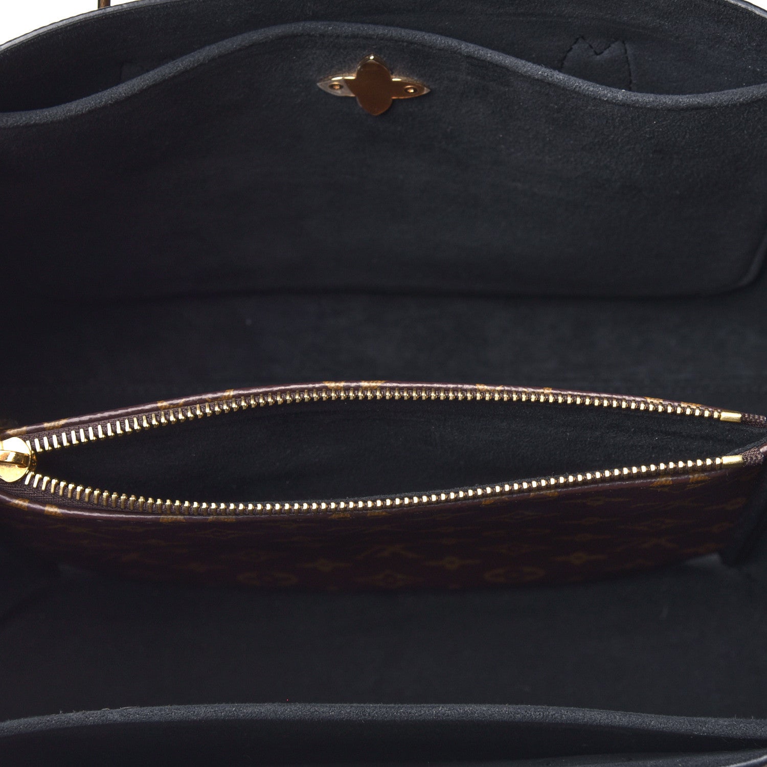 Louis Vuitton Monogram Flower Tote Black 4 of 4