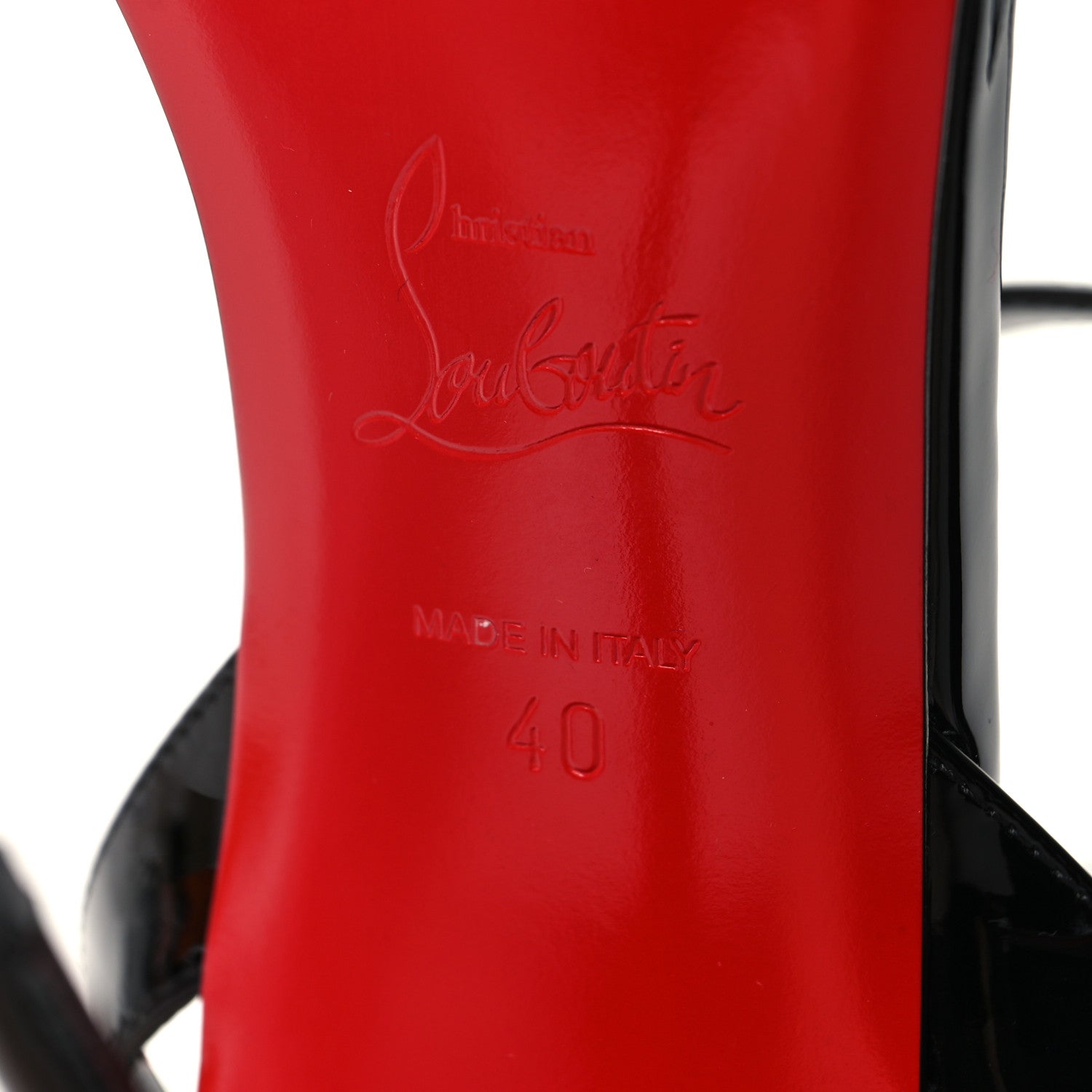 Christian Louboutin Patent Mara 100 Sandals 40 Black 6 of 7