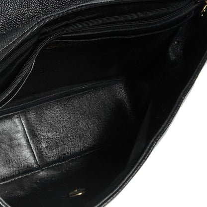Chanel Caviar Vertical Quilt Jumbo Flap Black 5 of 9