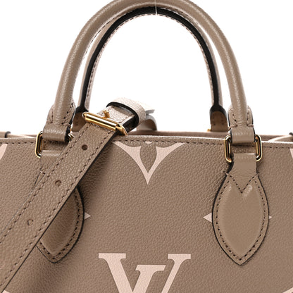 Louis Vuitton Empreinte Monogram Giant Onthego PM Tourterelle Creme 7 of 9