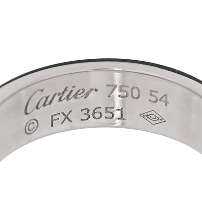 Cartier 18K White Gold 5.5mm LOVE Ring 54 6.75 4 of 4