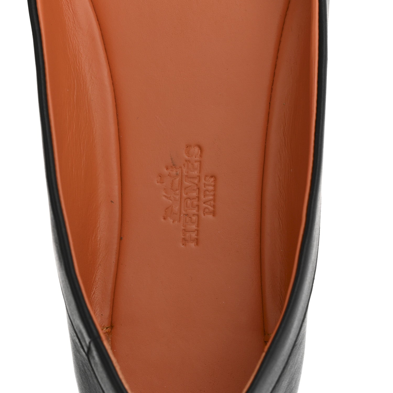 Hermes Calfskin Liberty Ballerina Flats 37 Black 7 of 13