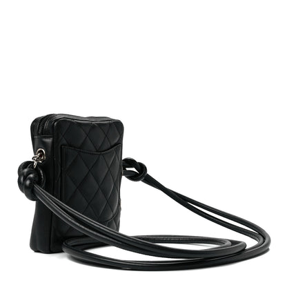 Chanel Calfskin Quilted Small Cambon Messenger Black White 3 of 11