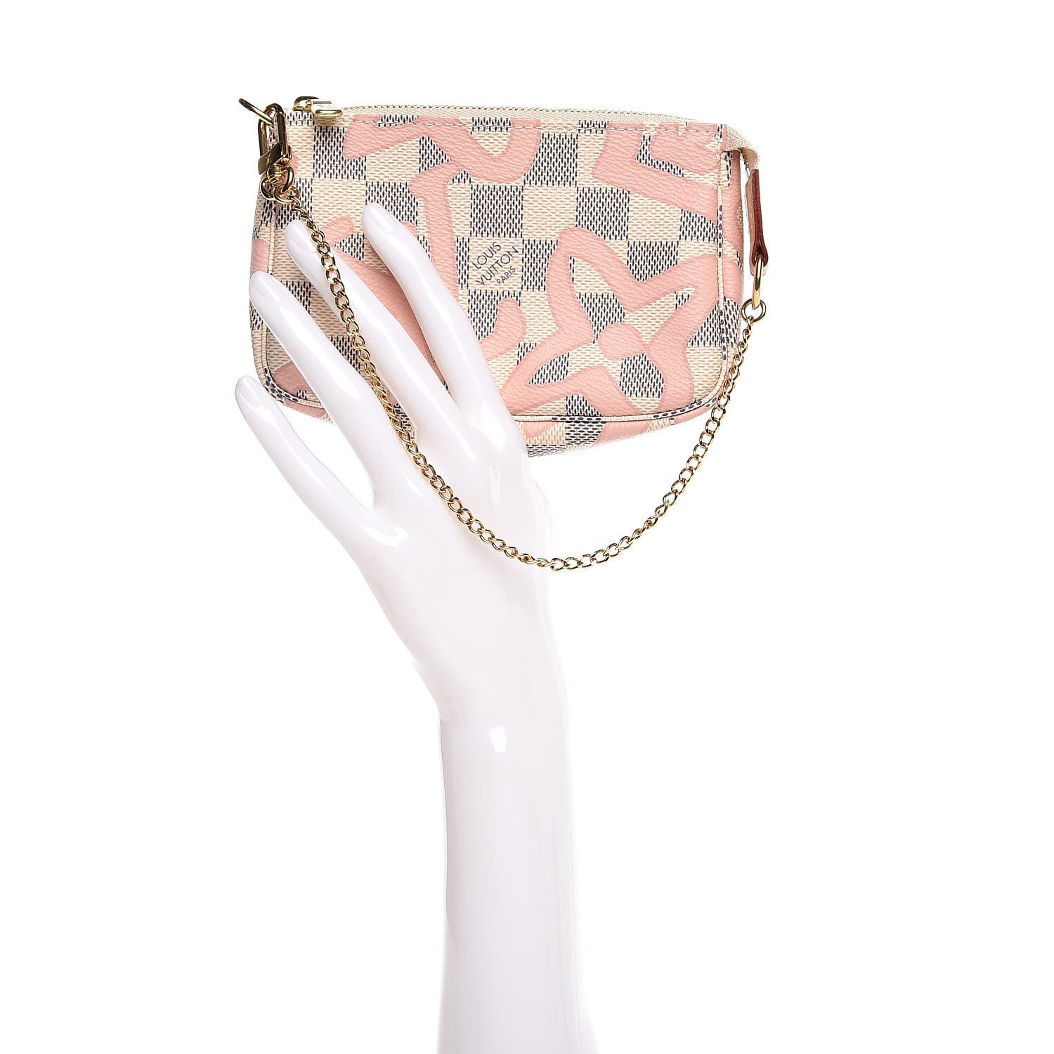 Louis Vuitton Damier Azur Tahitienne Mini Pochette Accessories 2 of 8
