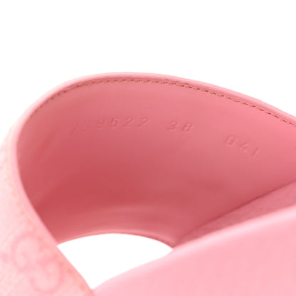 Gucci GG Supreme Monogram Slide Sandals 38 Cotton Candy Dark Cotton Candy 8 of 9
