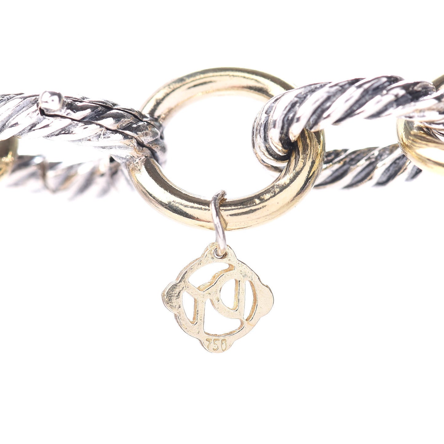 Sterling Silver 18K Yellow Gold 12mm Large Oval Link Necklace
