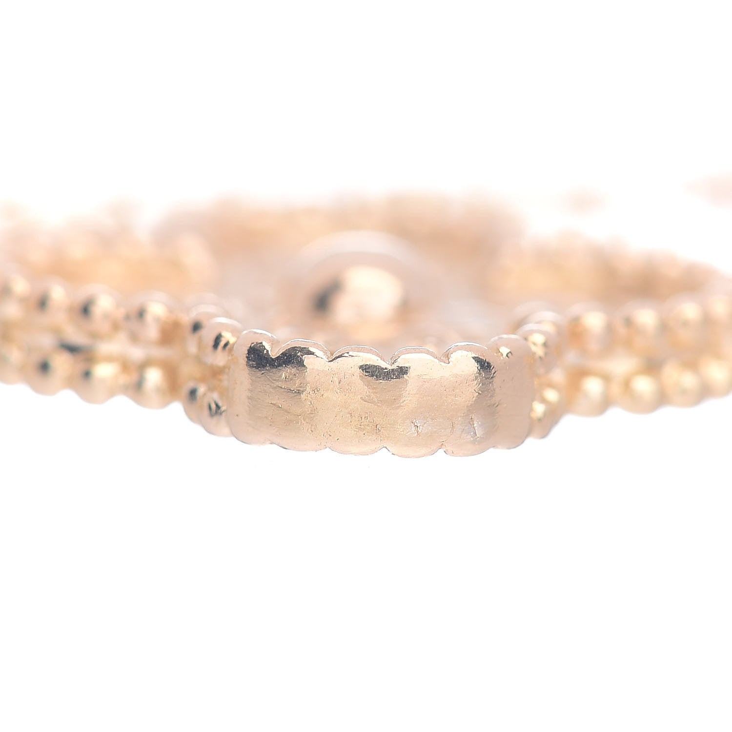 Van Cleef & Arpels 18K Yellow Gold 5 Motifs Vintage Alhambra Bracelet 4 of 5