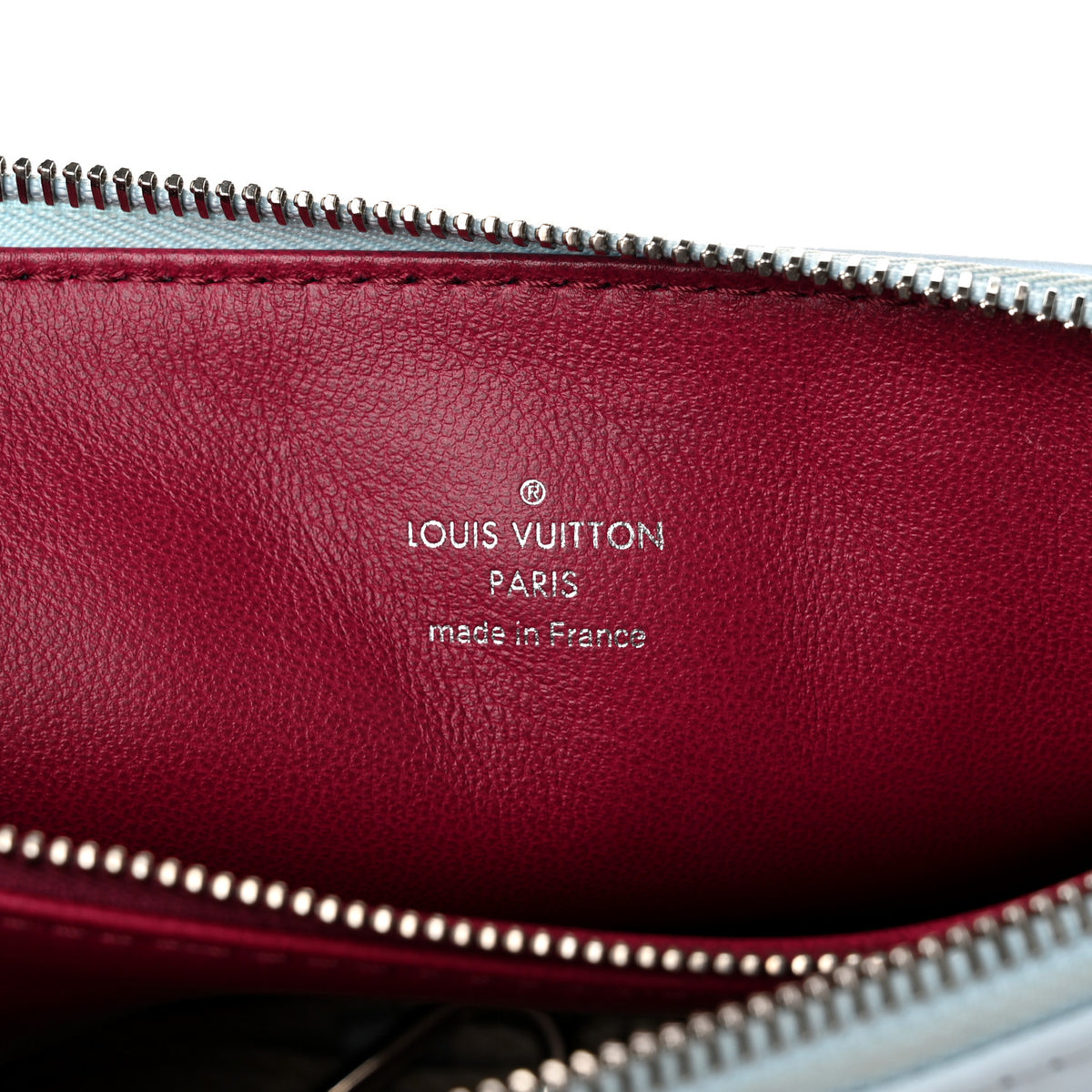 Louis Vuitton Lambskin Embossed Monogram Coussin PM Ice Blue 6 of 9