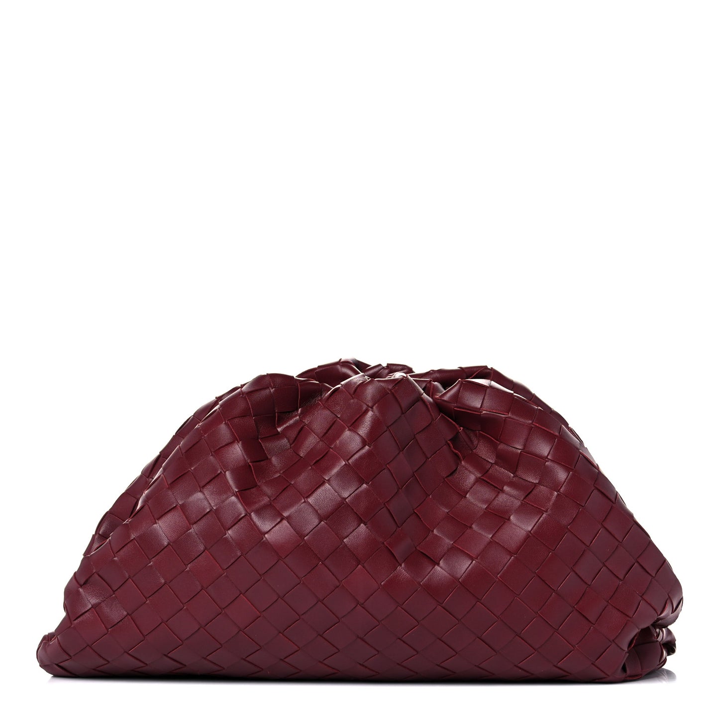 Nappa Maxi Intrecciato The Pouch Oversized Clutch Bordeaux