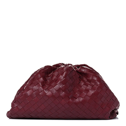 Bottega Veneta Nappa Maxi Intrecciato The Pouch Oversized Clutch Bordeaux 1 of 9