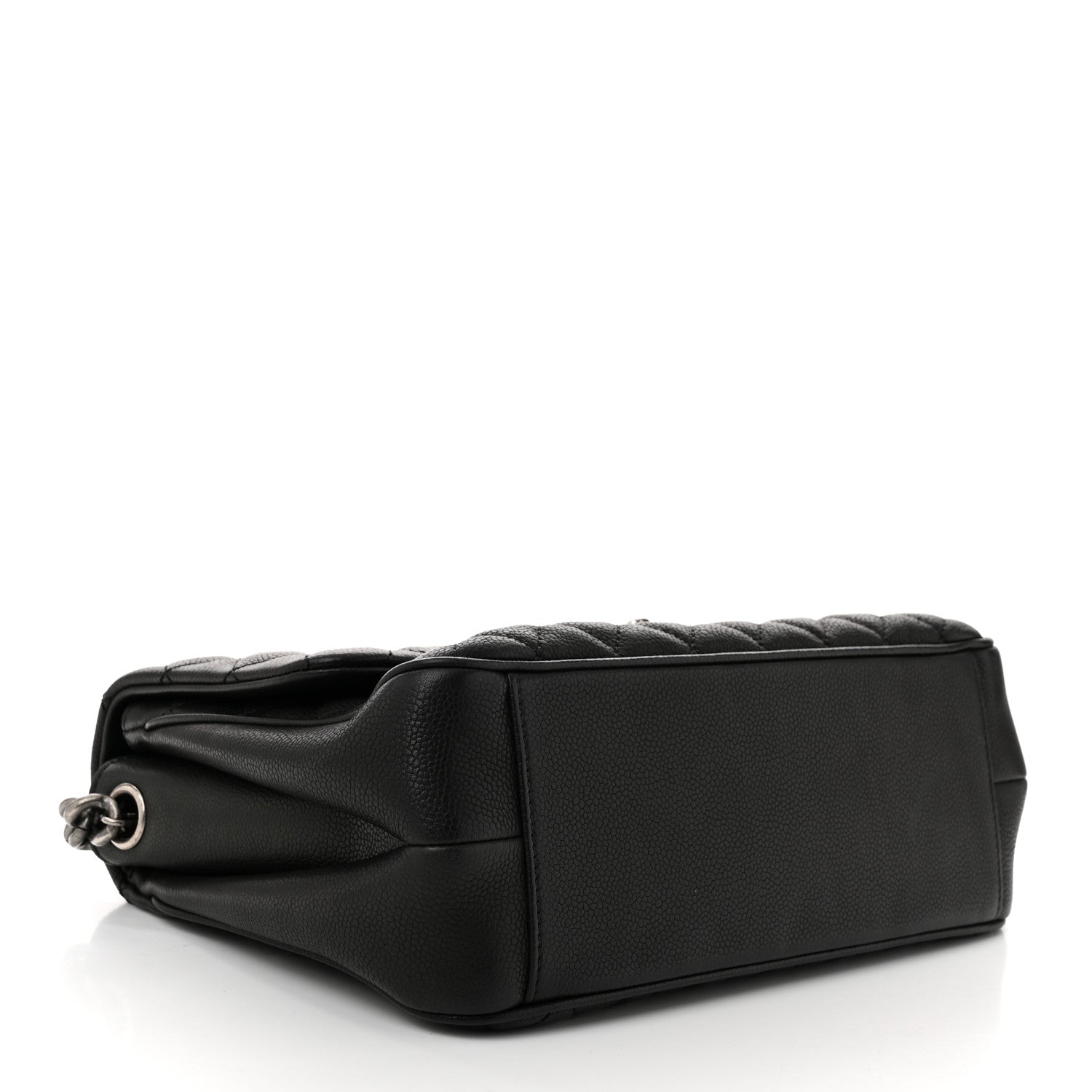Chanel Caviar Quilted Medium Rock In Rome Single Flap Black 4 of 10