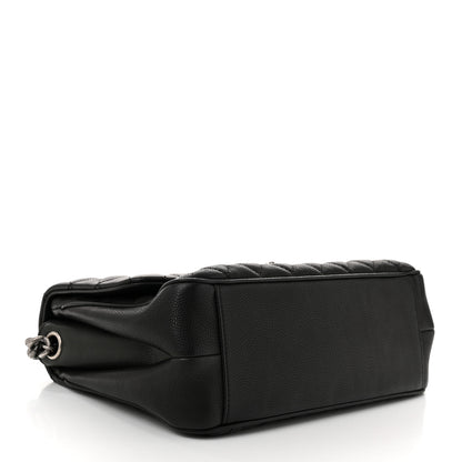 Chanel Caviar Quilted Medium Rock In Rome Single Flap Black 4 of 10