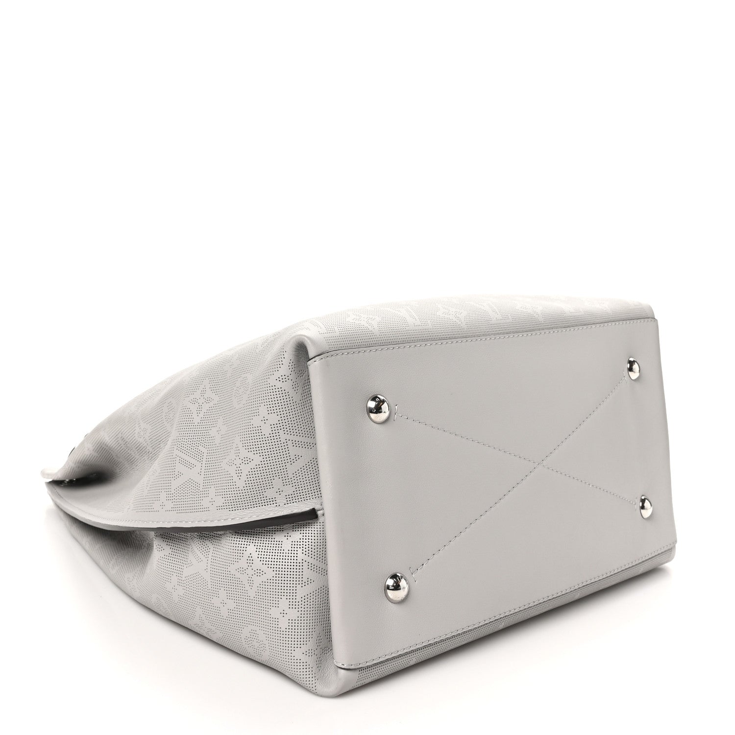 Louis Vuitton Reverse Mahina Carmel Hobo Gris Souris Gray 4 of 9