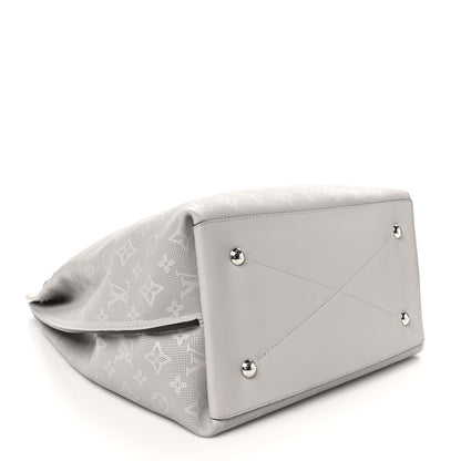 Louis Vuitton Reverse Mahina Carmel Hobo Gris Souris Gray 4 of 9