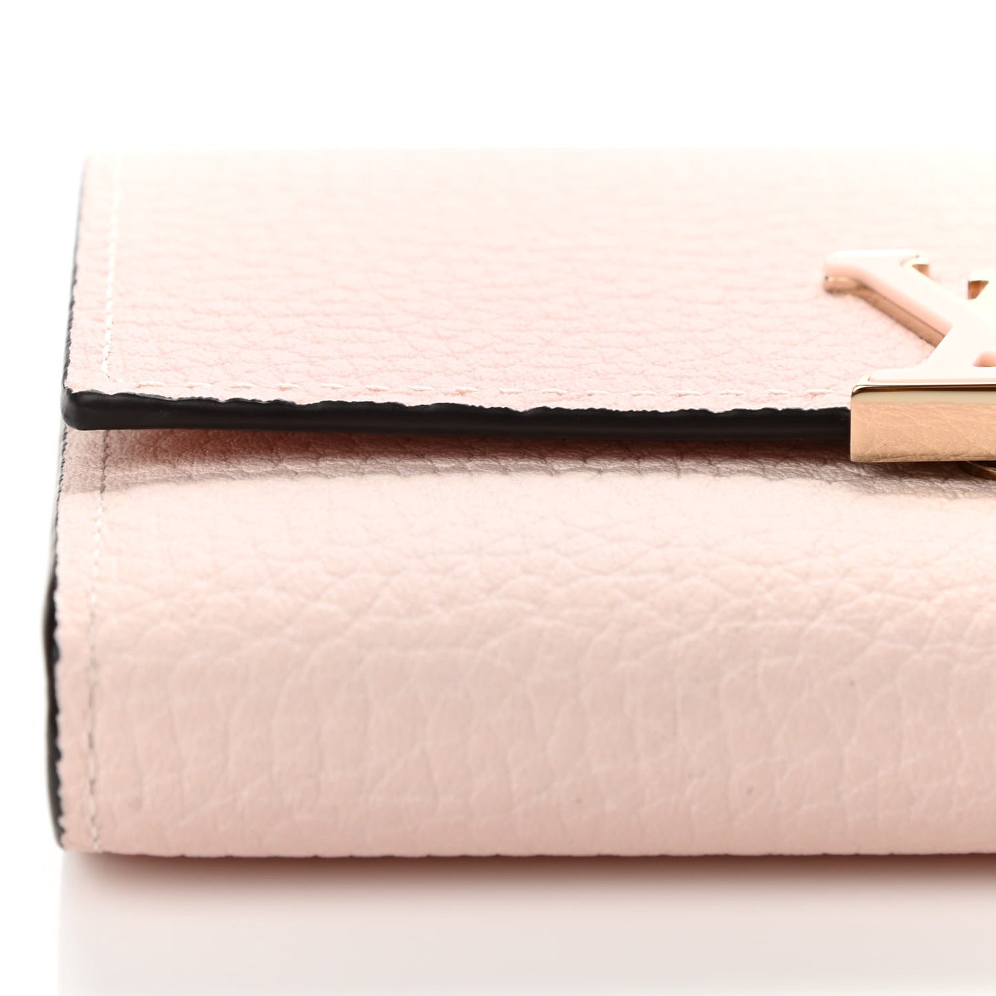 Taurillon Capucines Compact Wallet Rose