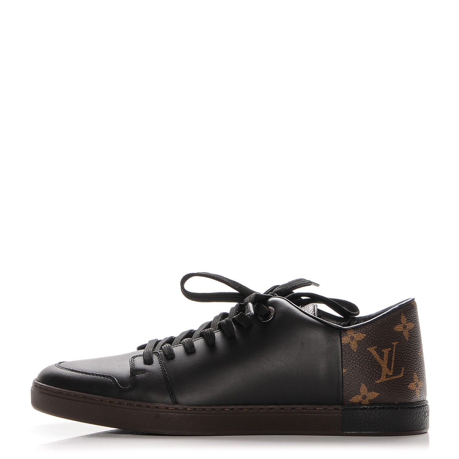 Louis Vuitton Calfskin Monogram Line Up Sneaker 5 Black 1 of 6