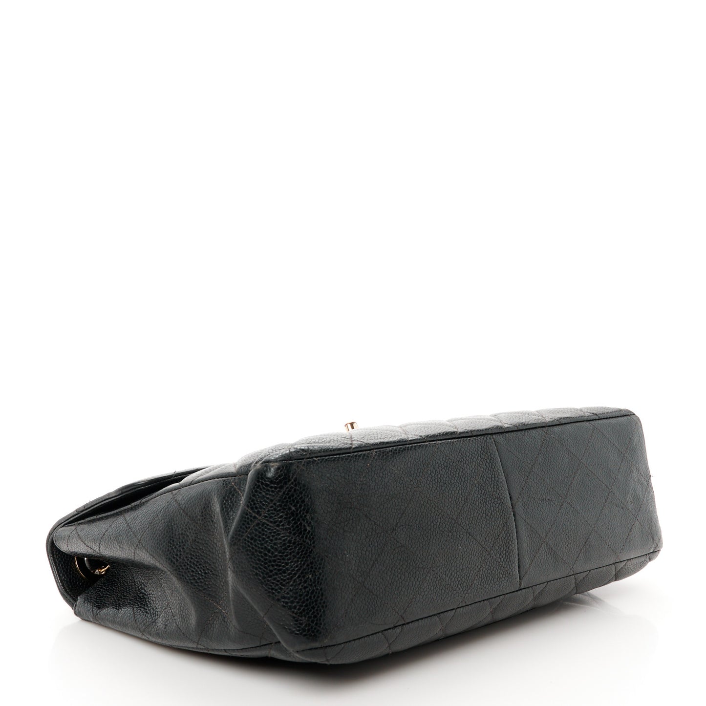 Caviar Quilted Jumbo Single Flap Black