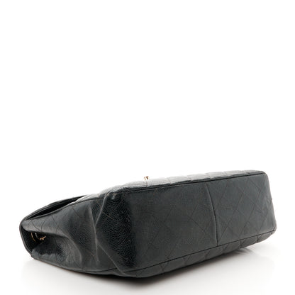 Chanel Caviar Quilted Jumbo Single Flap Black 4 of 12
