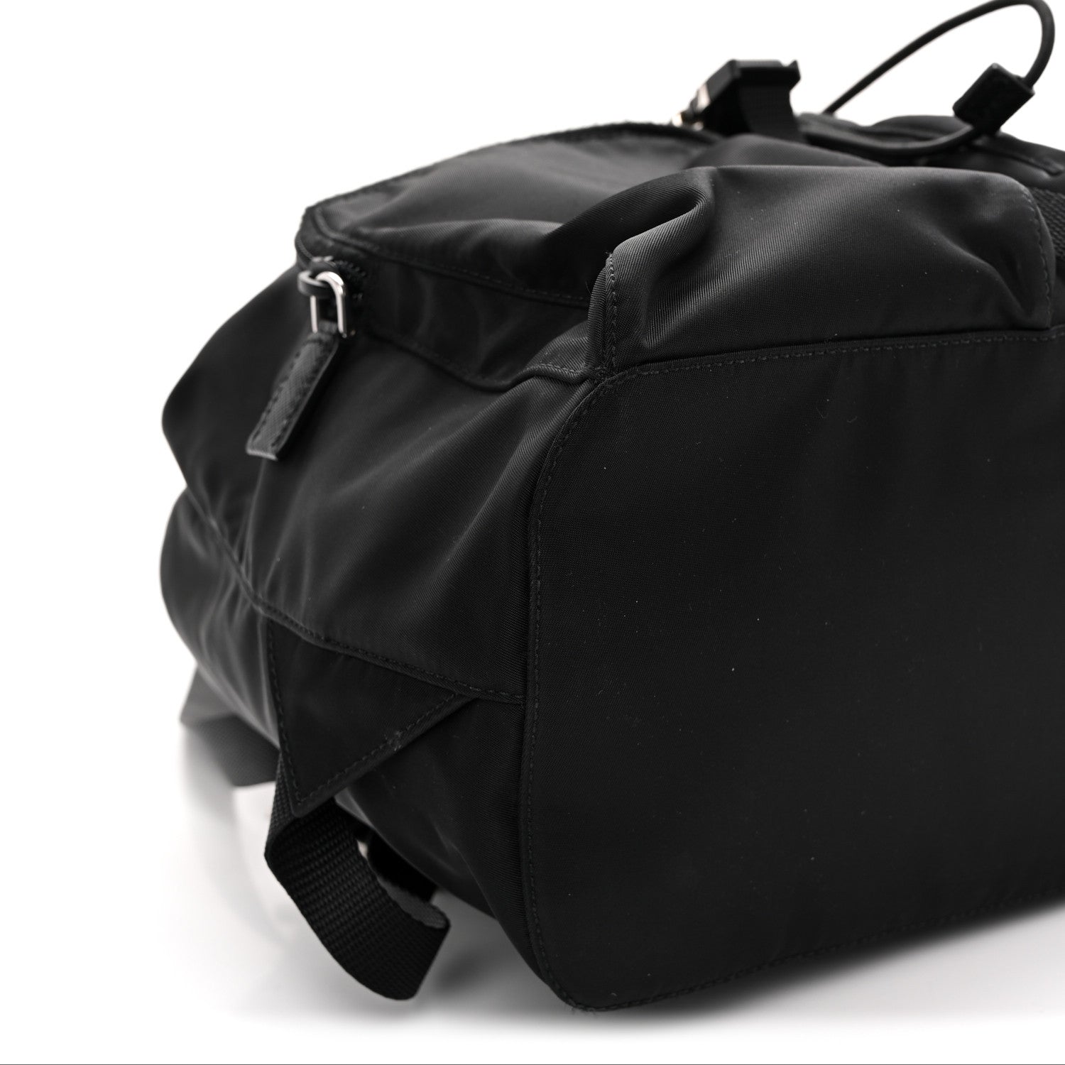 Prada Tessuto Nylon Saffiano Vela Backpack Black 9 of 11