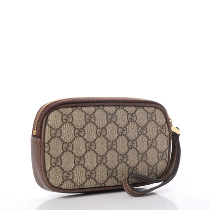 Gucci GG Supreme Monogram Ophidia Phone Case Wristlet Brown 3 of 8
