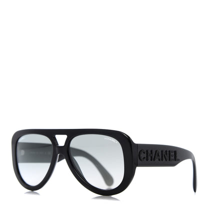 Chanel Resin Sunglasses 5423-B Black 1 of 8