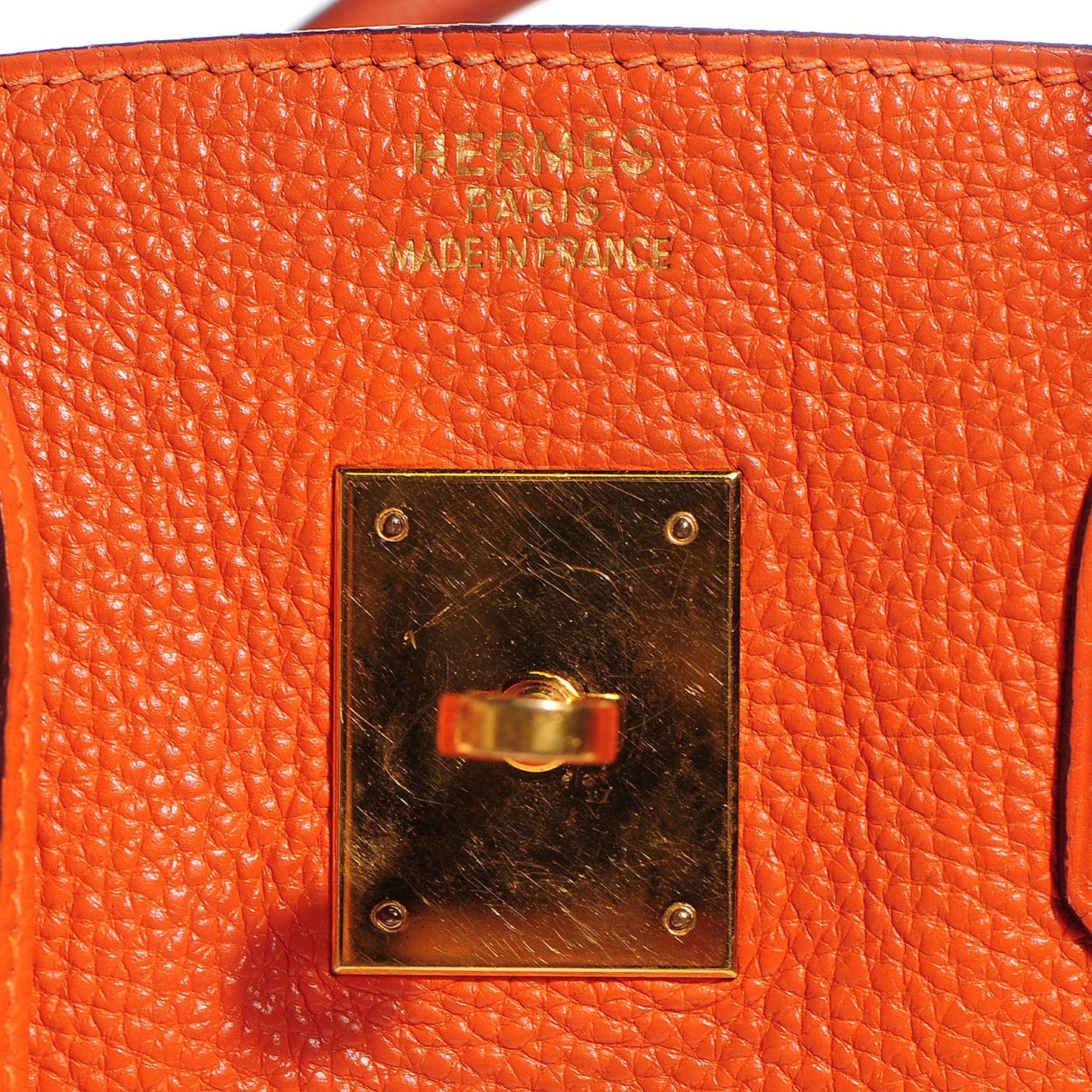Togo Birkin 35 Orange