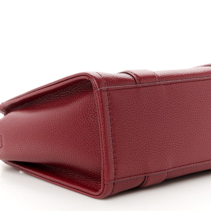 Marc Jacobs Grained Calfskin Small The Tote Bag Cherry 10 of 11