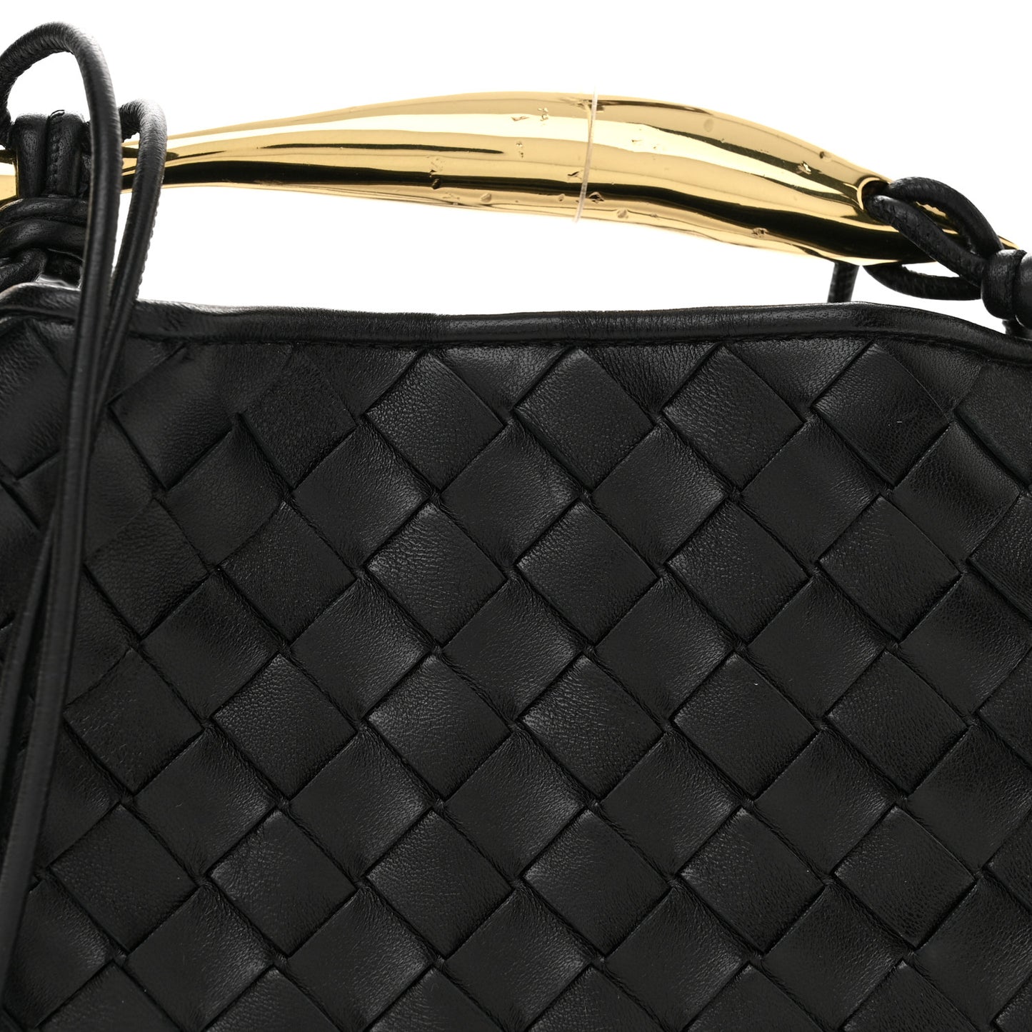 Nappa Intrecciato Mini Sardine Bag Black