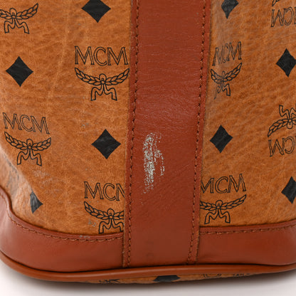 MCM Visetos Drawstring Bucket Bag Brown 15 of 15