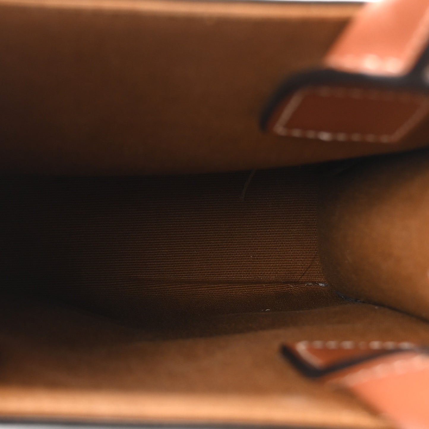 Triomphe Canvas Calfskin Mini Vertical Cabas Tan