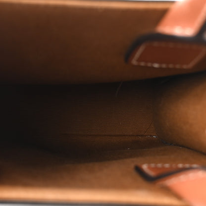 Celine Triomphe Canvas Calfskin Mini Vertical Cabas Tan 5 of 9