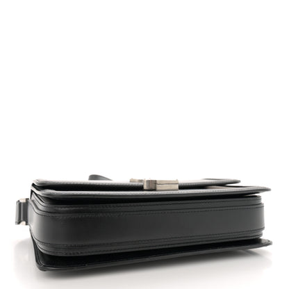 Saint Laurent Box Calfskin Monogram Medium Solferino Satchel Black 4 of 13