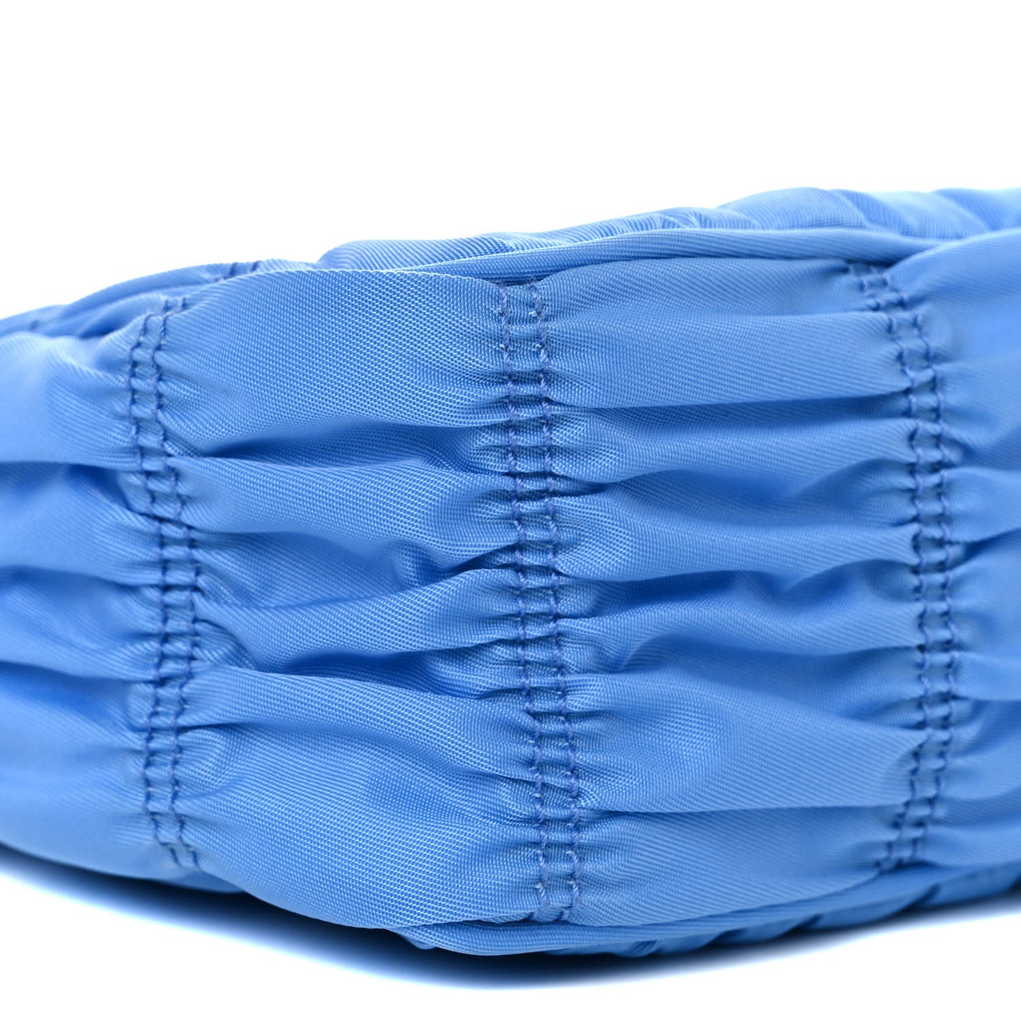 Tessuto Nylon Gaufre Shoulder Bag Light Blue