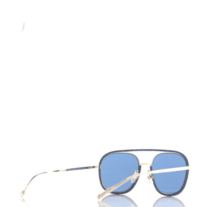 Chanel Metal Denim Pilot Sunglasses 4249-J Gold Dark Blue 4 of 7