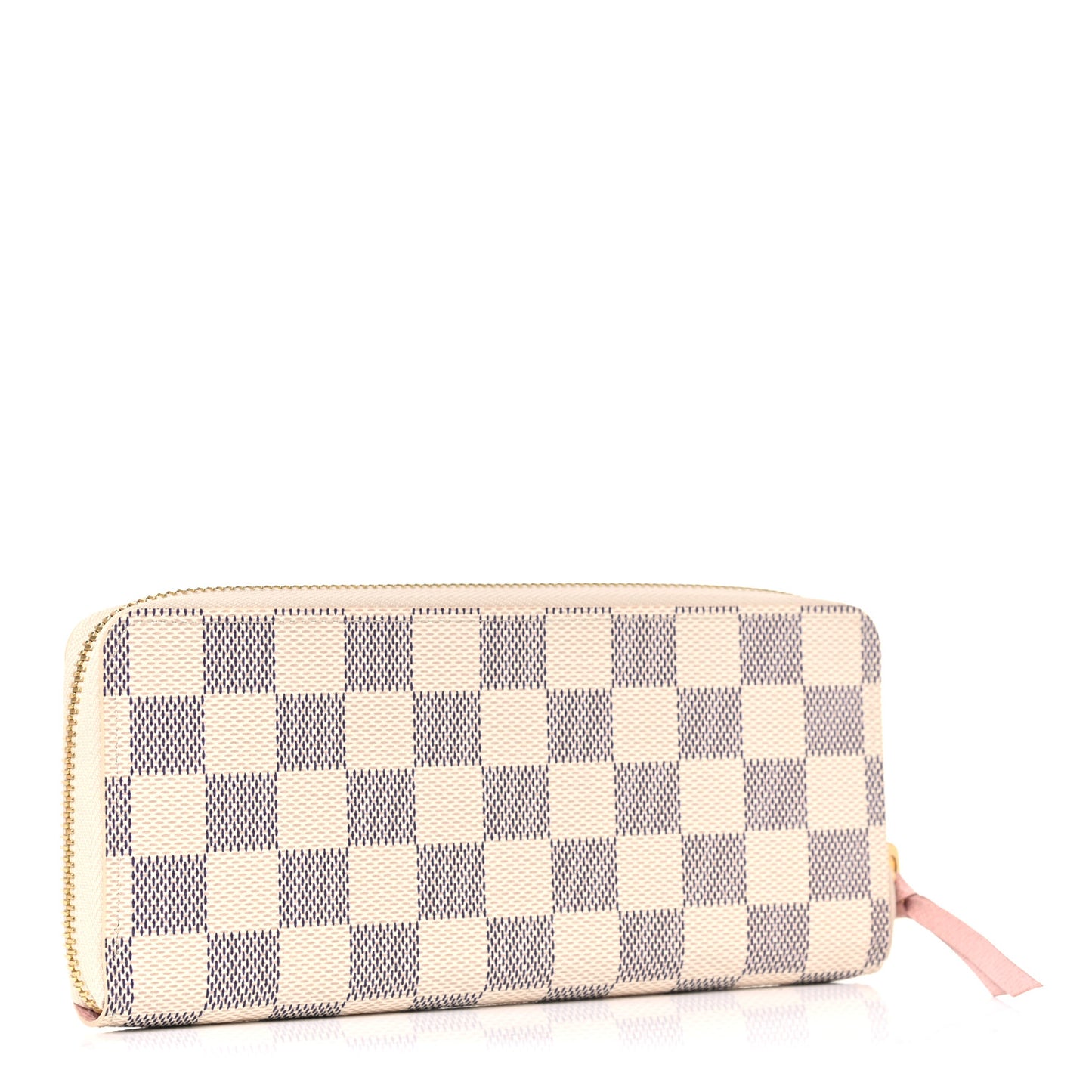 Damier Azur Clemence Wallet Rose Ballerine
