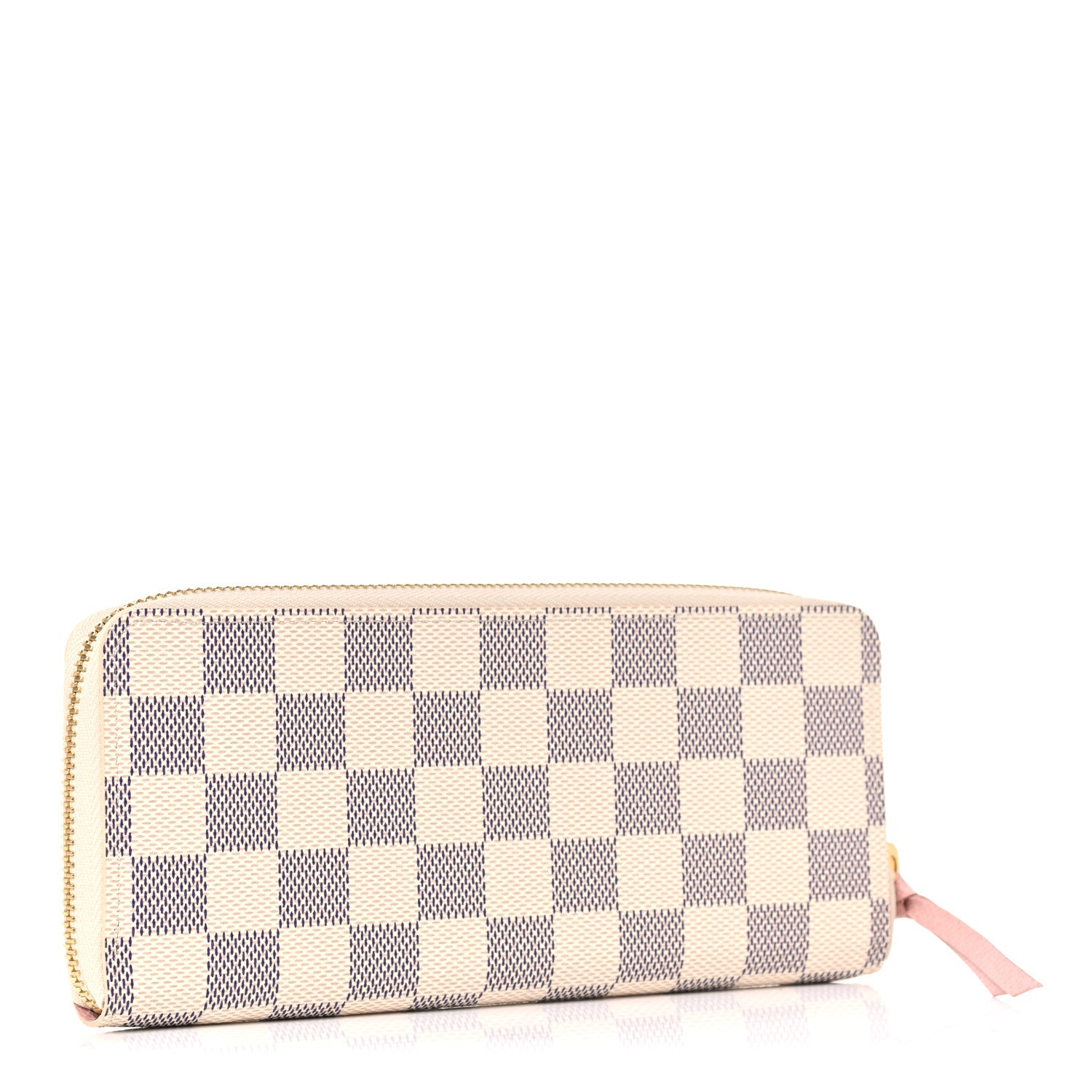 Louis Vuitton Damier Azur Clemence Wallet Rose Ballerine 3 of 7