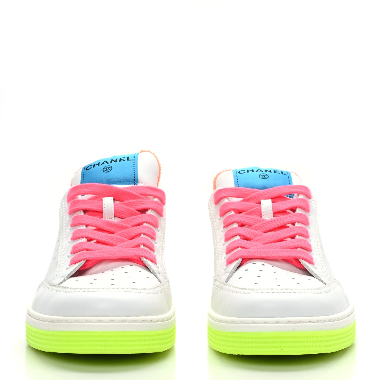 Chanel Calfskin Womens Logo Sneakers 39 Multicolor 2 of 8