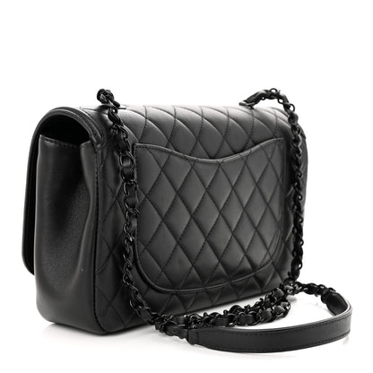 Chanel Lambskin Quilted Medium CC Filigree Flap Black 3 of 11