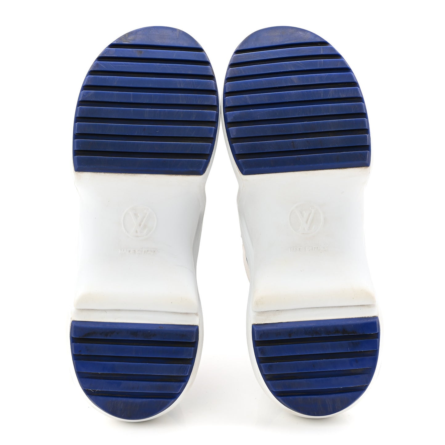 Jacquard Velvet Monogram LV Archlight Sneakers 37 White Blue