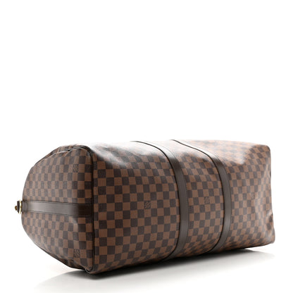 Louis Vuitton Damier Ebene Keepall Bandouliere 55 3 of 10