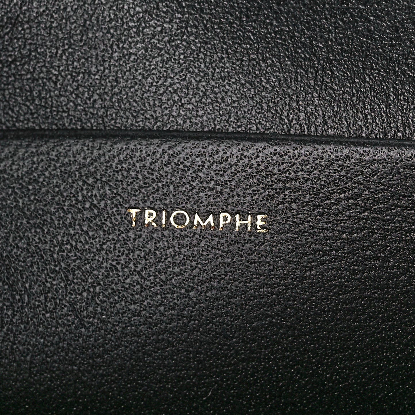 Shiny Calfskin Cuir Triomphe Chain Shoulder Bag Black