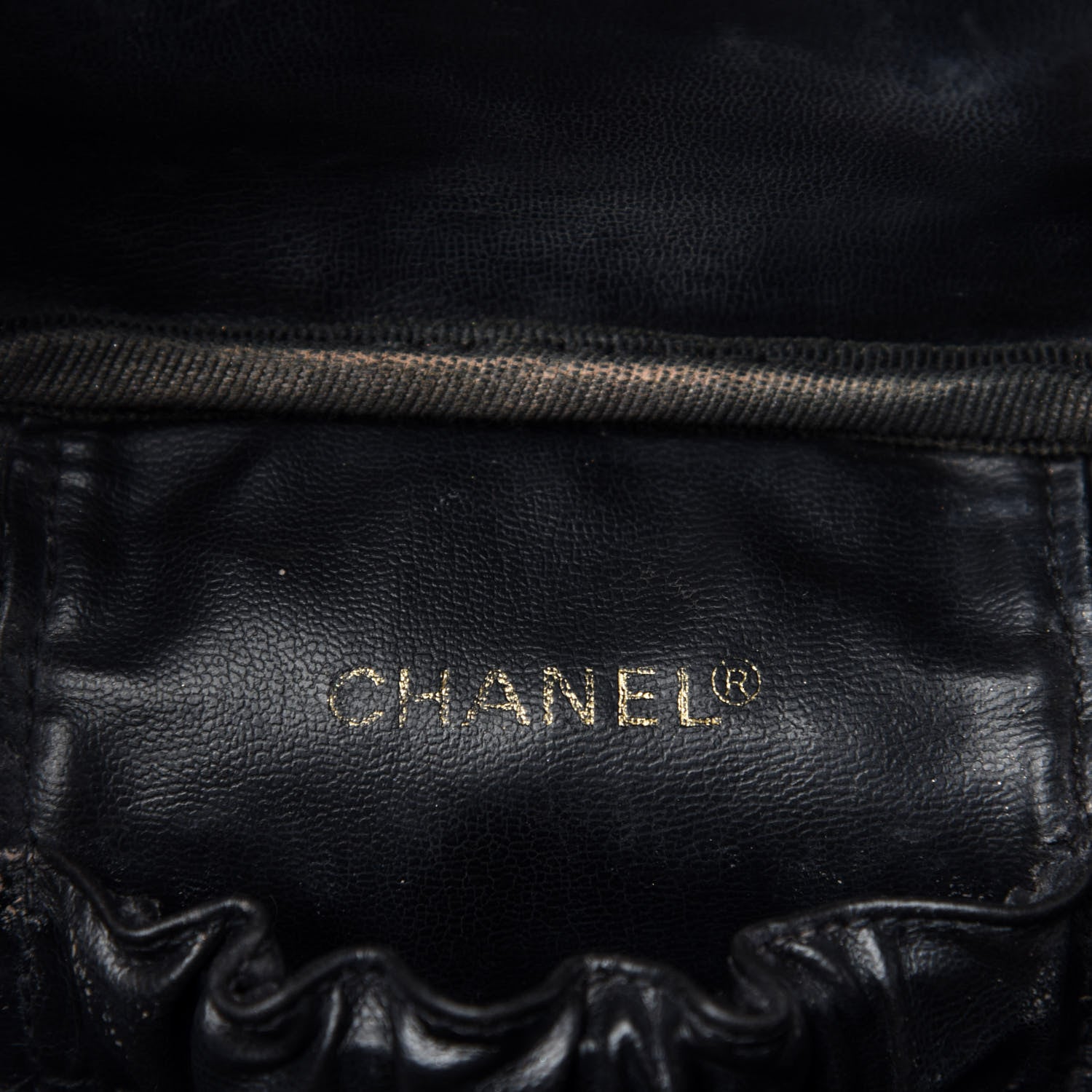 Chanel Lambskin Vanity Cosmetic Case Black 17 of 19