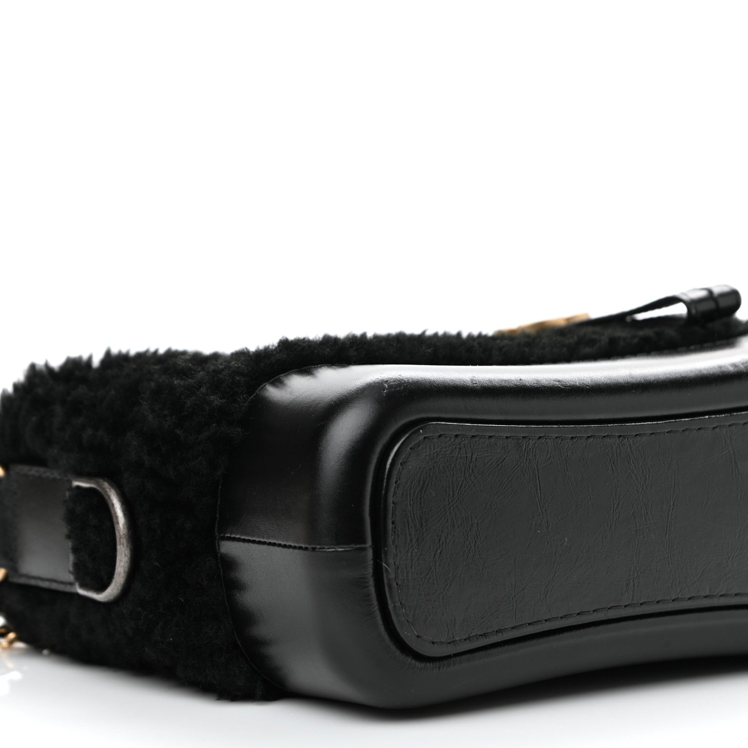 Chanel Shearling Small Gabrielle Hobo Black 9 of 10
