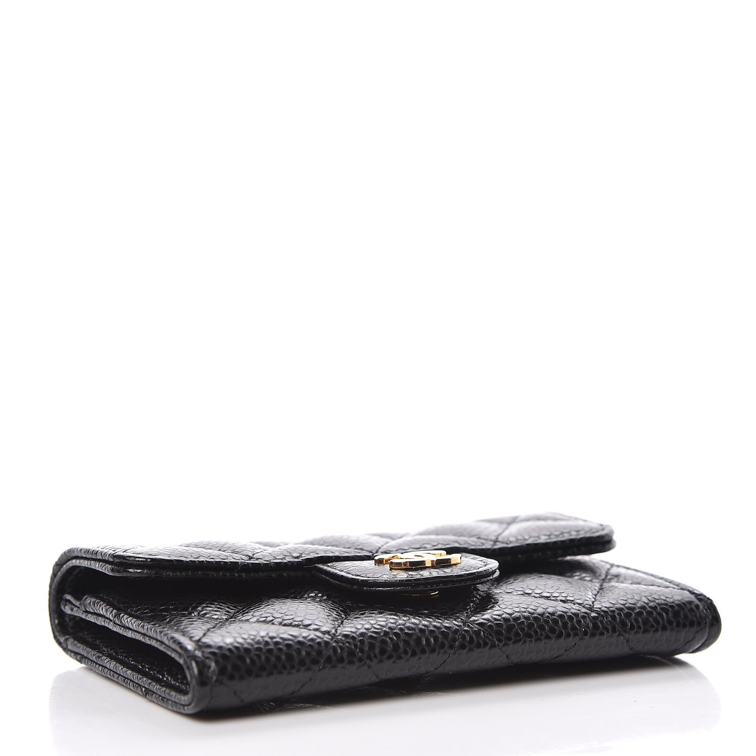 Chanel Caviar Quilted Flap Card Holder Black 4 of 9