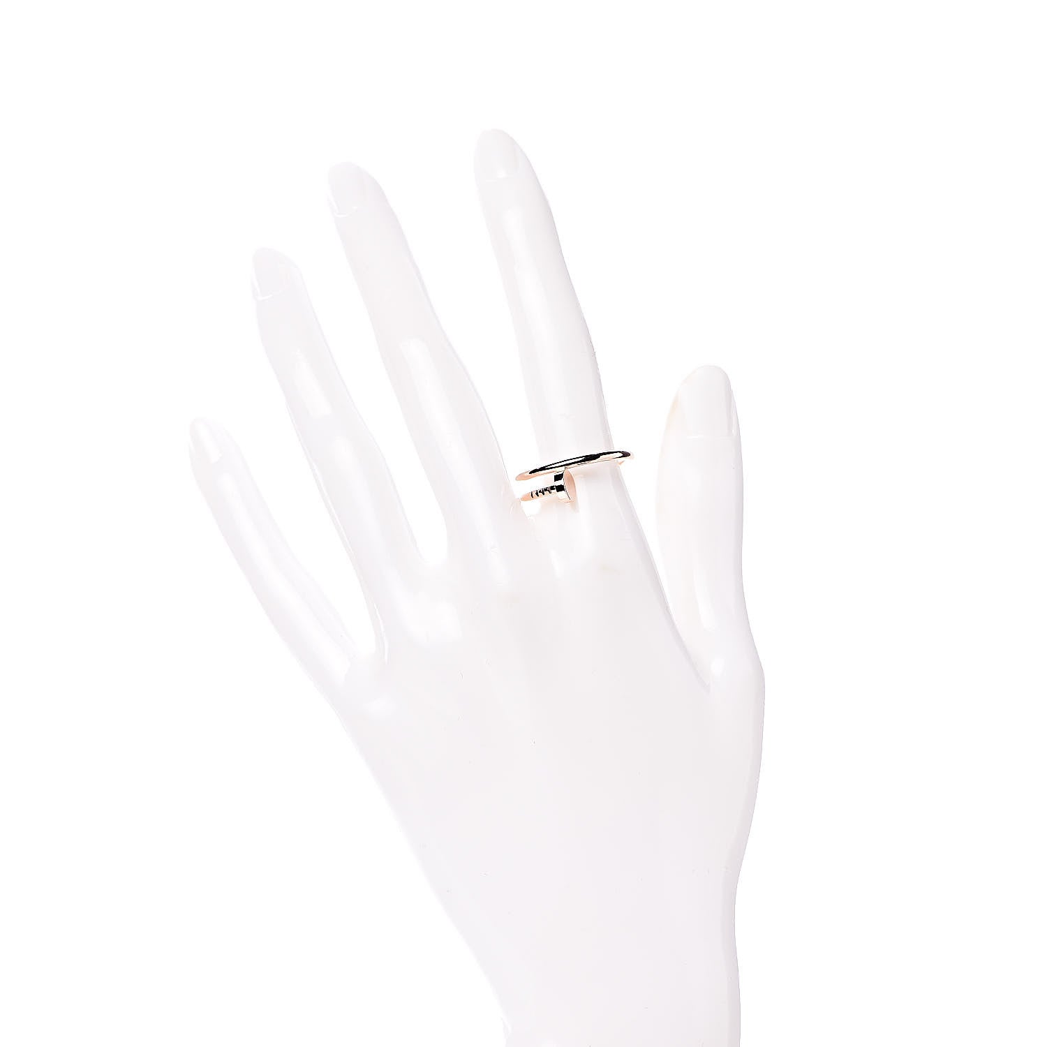 Cartier 18K Pink Gold Small Juste Un Clou Ring 56 7.5 2 of 7