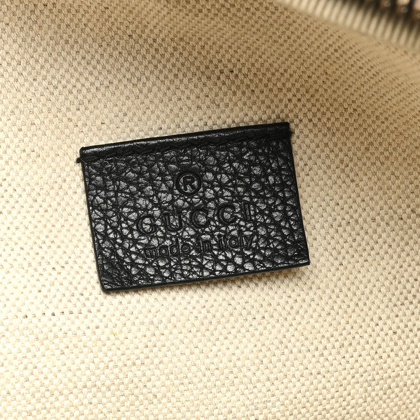 Grained Calfskin Logo Belt Bag Black